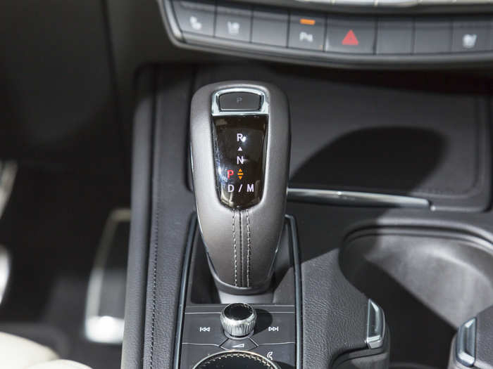 That power is piped through this annoying joystick-activated, 9-speed transmission. The transmission and the motor get along quite well. Shifts are smooth, and power delivery to the all-wheel-drive system is blissful.