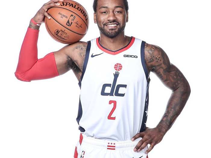 The Washington Wizards brought back their stars and stripes jerseys for the City rollout.