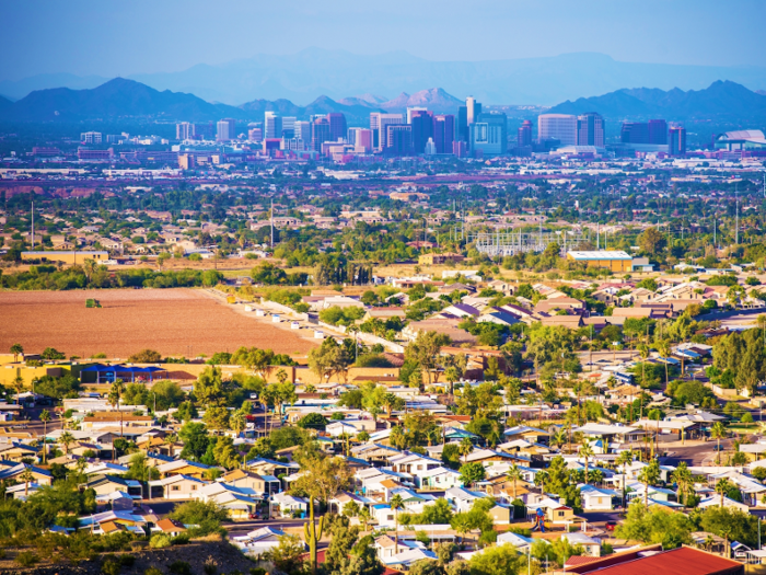 The median home price in Phoenix, Arizona, is $289,200.