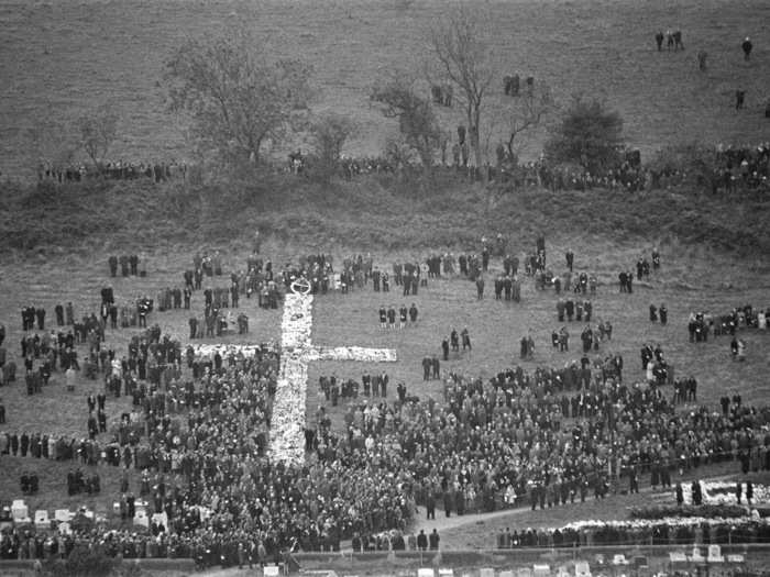 Funerals took place for those who had died. But families had to fight for money from the fund for their children