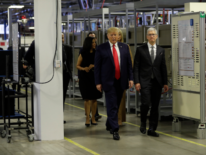 Cook and Trump have met several times over the past year, as Apple seeks an exemption on Chinese import tariffs.