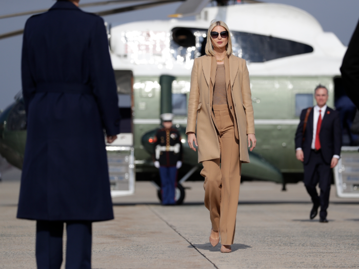 His daughter and adviser Ivanka Trump also attended the tour.