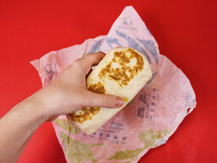 The grilled burrito was thick and perfectly grilled, while the tortilla was toasted just enough to hold everything together and still retain its softness.