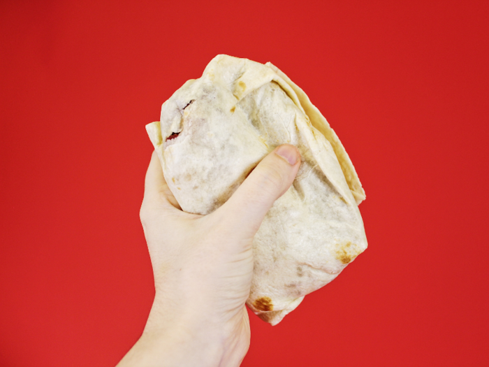 The burrito costs $4.99 before tax, making it the second-most expensive burrito I tried. However, when I saw the size and thickness of the burrito, I couldn