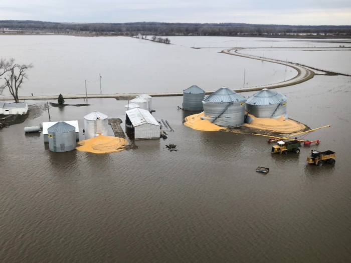 When spring arrived, the Midwest saw record flooding as the Mississippi and Missouri rivers swelled under heavy rainfall.