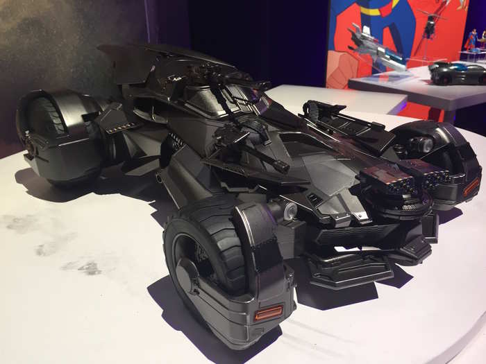 The Batmobile "Tumbler" offered a militaristic take on the Dark Knight