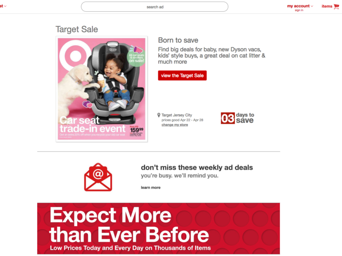 Major companies like Target and Walmart rely on online channels in addition to in-store sales.