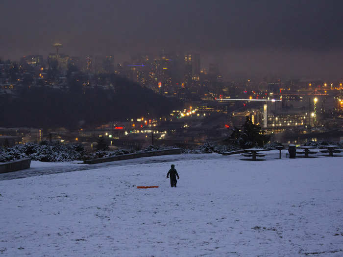 Seattle, Washington, might not be as cold or snowy as others on this list, but it