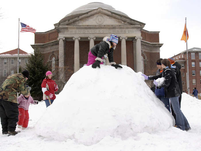 Winter lasts a long time in Syracuse, New York, which gets more than 120 inches of snow on average per year. And it