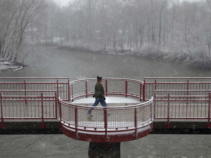 Indianapolis, Indiana, can get bitterly cold. On January 29, 2019, the air temperature was -10 degrees Fahrenheit, but the windchill made it feel like -30. One of the big problems for Indianapolis is winter ice storms, which can coat buildings, roads, and trees in inches of slippery ice, leading to traffic pileups, collapsed power lines, and heavily damaged trees,