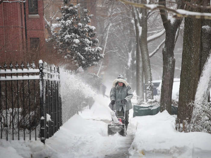 Chicago, Illinois, "the windy city," is well-versed in cold winters. On average, it gets 36.7 inches of snow, and has an average temperature of 26.7 degrees Fahrenheit. But because it sits beside Lake Michigan, the city experiences cruel winds that feel colder — in early 2019, the air temperature was minus 24 degrees Fahrenheit, but the wind felt like minus 54 degrees Fahrenheit.