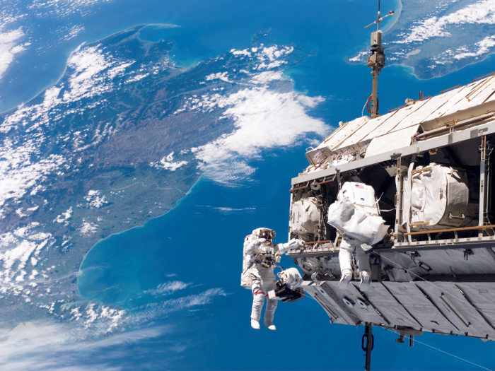 Astronauts have conducted 223 spacewalks since the station opened.