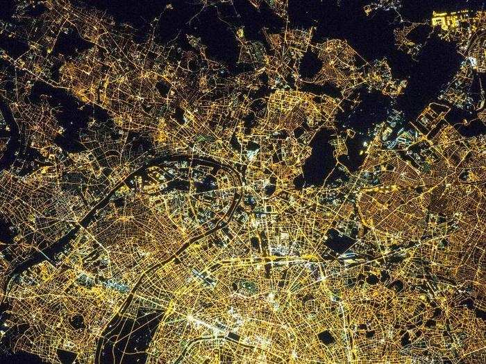 On cloudless nights, some views are even more clear. They call Paris "the city of lights" for a reason.