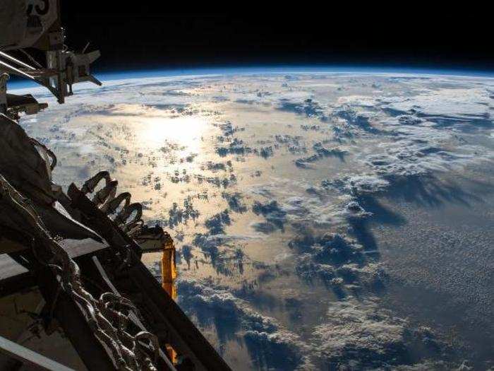 Today, the ISS orbits about 250 miles above Earth.