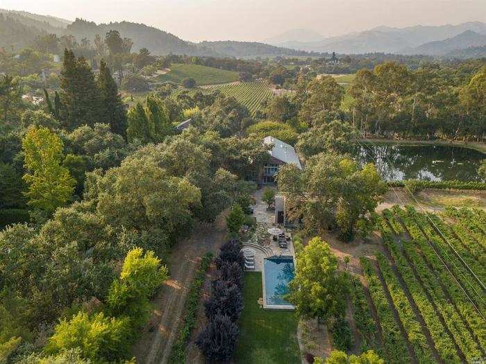 This 1.16-acre estate is on the market for $4.995 million. Along with its stunning views, this property comes with everything from a pool to an orchard.