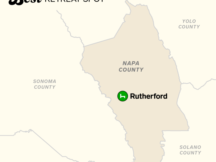 Best retreat spot: The best place to kick back and relax is Rutherford.