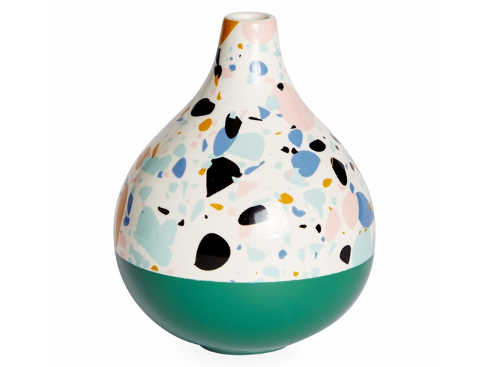 An artistic vase for a pop of color