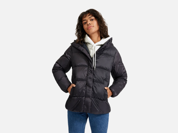 A trendy and warm puffer jacket