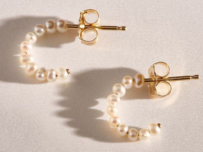 A fresh take on classic pearl earrings