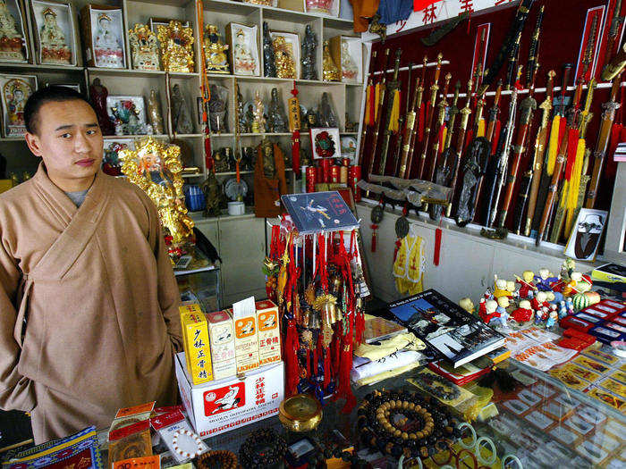 Souvenirs are also sold to eager tourists. And if they can