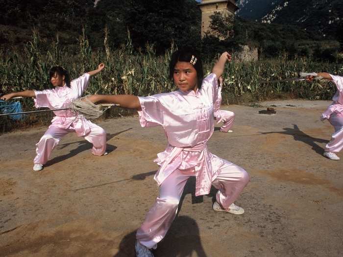 There are also about 20 girls in the temple. Shi told Huff Post that there has been an unbroken line of female nuns since the beginning of the temple. "The nunnery is not a large part of the Shaolin Temple, but I want to empathize that it has always been there," he said.