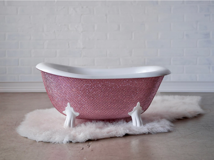 In the market for a baby gift this holiday season? How about a handmade-to-order miniature bathtub, encrusted with 8,600 Swarovski crystals? The customized creation costs $5,200.