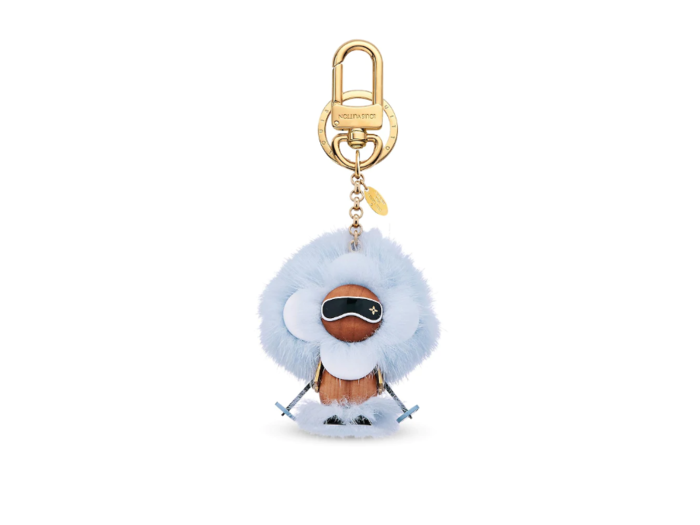 Louis Vuitton just released a $920 holiday-themed keychain and "ski bag charm." It features a skiing wooden figurine wearing a mink fur coat. And yes, that