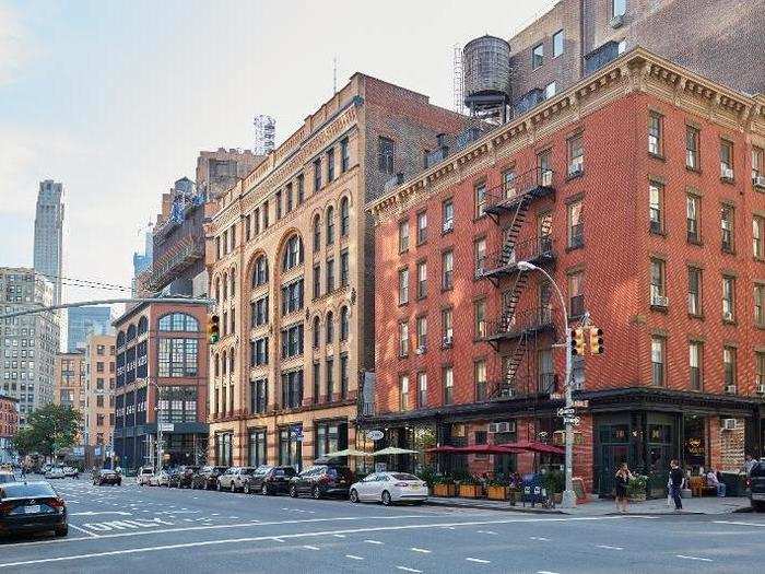 Tribeca is a ritzy neighborhood in Lower Manhattan. It