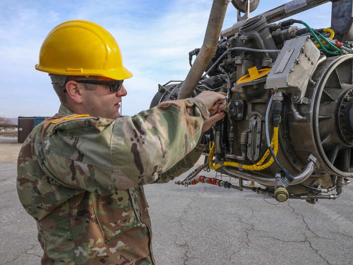 US Army Spc. Jared Turner, UH-60 Blackhawk Helicopter repairer, TF AVN, said that it