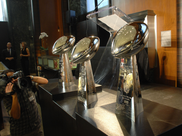 In 1967, Tiffany was asked to design the Vince Lombardi Trophy for the NFL Super Bowl. It has created the trophy every year since.