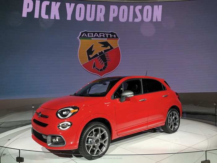 And here we have the Fiat 500X Sport. So not a sports car — an Italian sports crossover. Gives new meaning to "hot hatch."