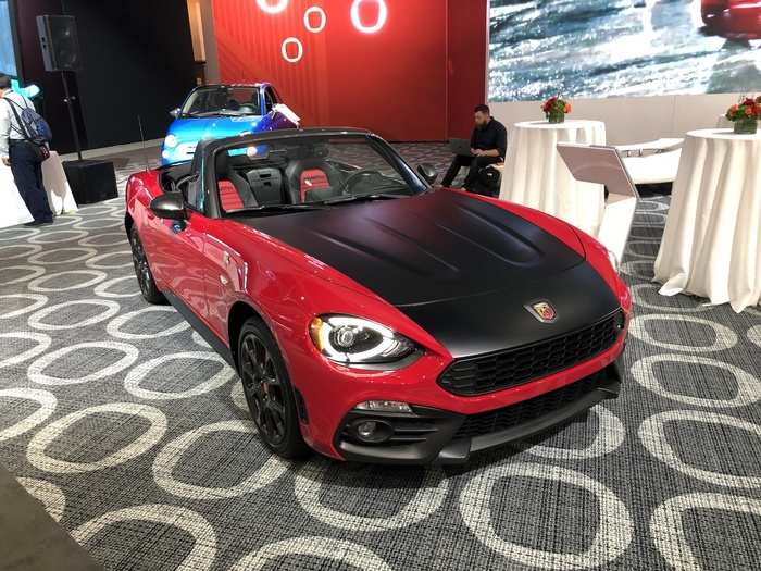 Sports car time! This is the Abarth version of the Fiat 124 Spider.