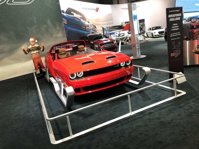 Muscle-car rival Dodge offered a unique take on Santa