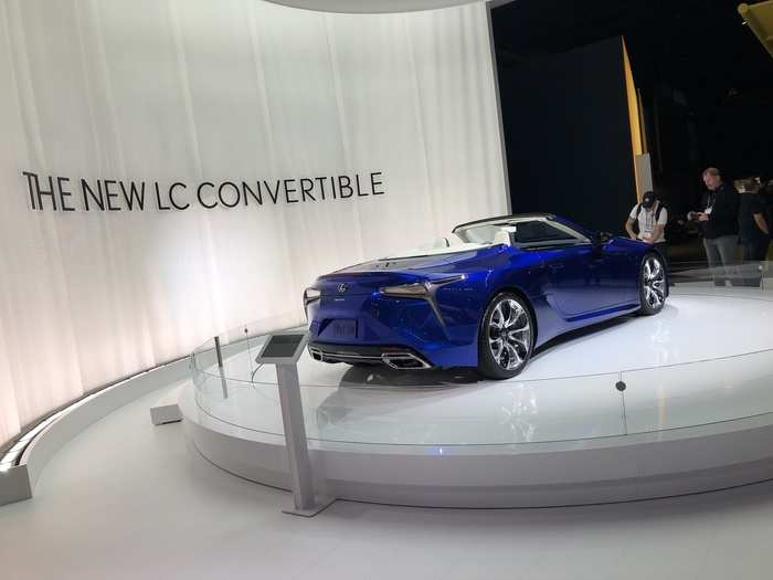 And Lexus pulled the cover off its LC drop-top.