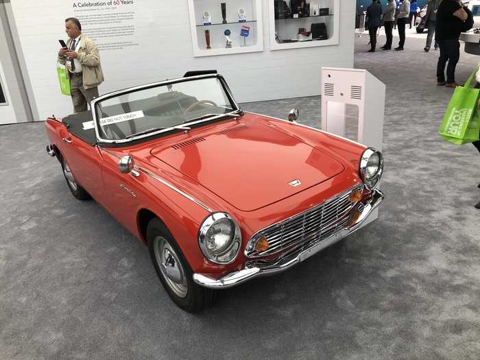 Honda also showcased this groovy little S600 roadster.