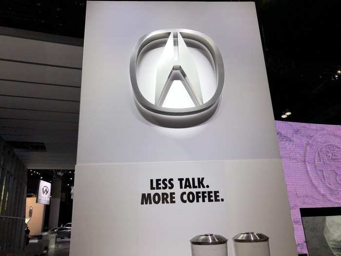 Acura also provided me with a nice cup of joe.