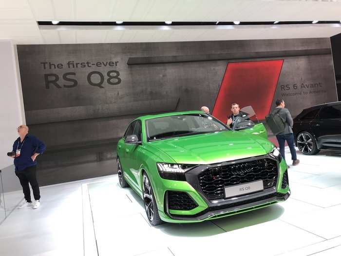 Back to cars that are merely fast but might not want for a race track. Audi unveiled its stonking RS Q8, a 592-horsepower crossover that can knock out a 0-60 mph run in less than four seconds.