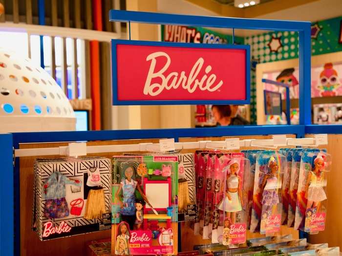 As we continued through the store, we were shocked to find so many brands that we recognized from our childhood. We saw everything from Barbie ...