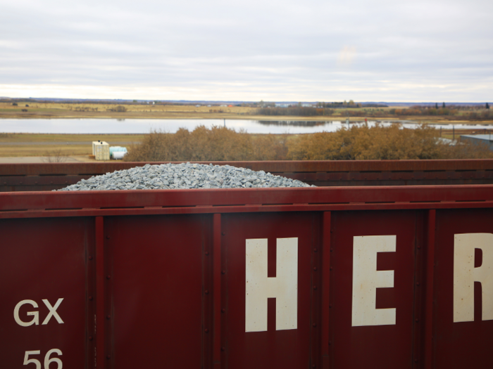 Delays in the schedule came mostly from waiting for freight trains to pass by, which share the tracks and have priority over VIA Rail.