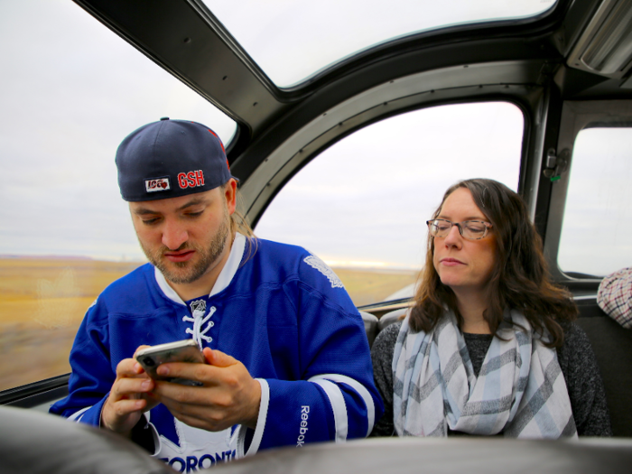 ... and Randy and Jeanette Barba of Toronto. Randy told me that, as someone who works a lot with railways, "how could [he] not want to do something like this?"