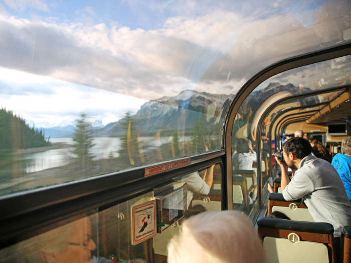 Even more immersive than the observation deck in the Skyline car was the Panorama car, but it wasn