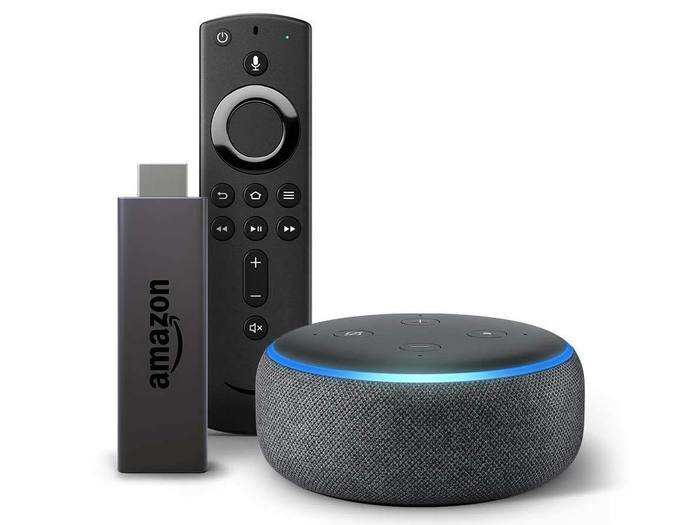 Amazon Echo Dot 3rd Gen and Fire TV Stick 4K bundle