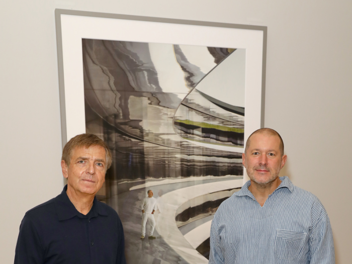 Here he is in October 2019 at the unveiling of his own portrait at London