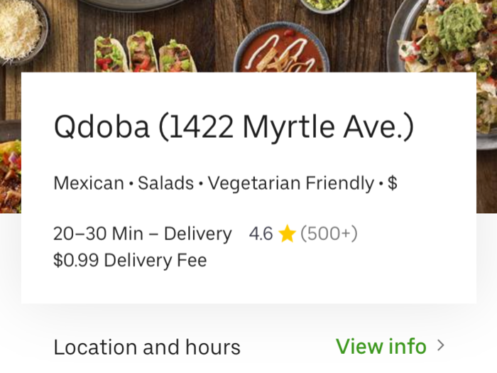 However, determining the full cost of an order is less consistent. One thing I liked about Uber Eats that every restaurant listing includes the cost of delivery right below the title.