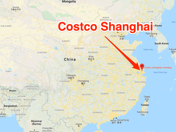 In all of China, there is only one Costco.