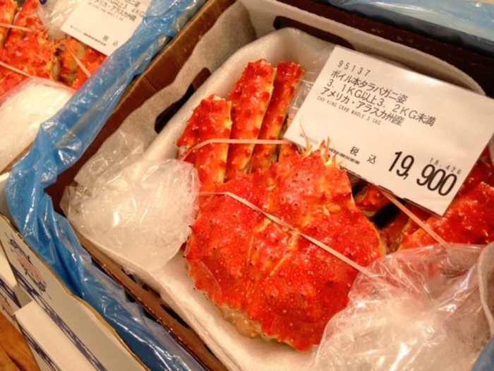 ... the significant differences come in the seafood section, as you might