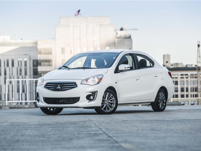 The 2019 Mitsubishi Mirage gets a combined 39 mpg in city and highway driving