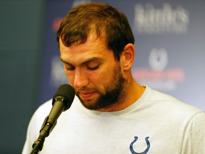 Andrew Luck retires from the NFL weeks before the regular season.