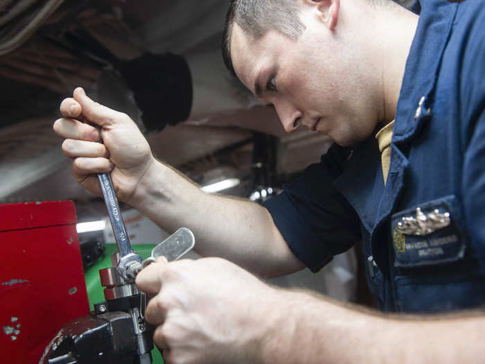 The current refueling complex overhaul (RCOH) environment enables them to put their skills to the test in. Sailors from engineering department, such as Machinist