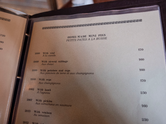 After taking a few minutes to observe the décor and take some photos, I checked out the menu.